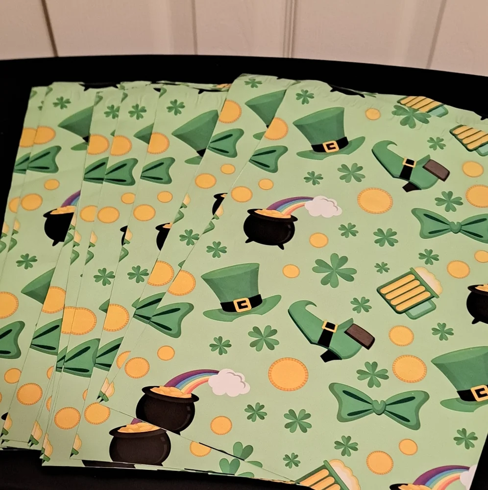 15ct 10x13 St Patrick Day polymailers